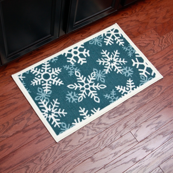 Snowflakes Scatter Rug Kirklands Home