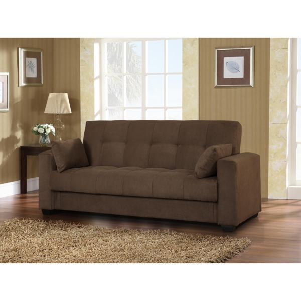 Dark Brown Lexington Convertible Storage Sofa Kirklands Home
