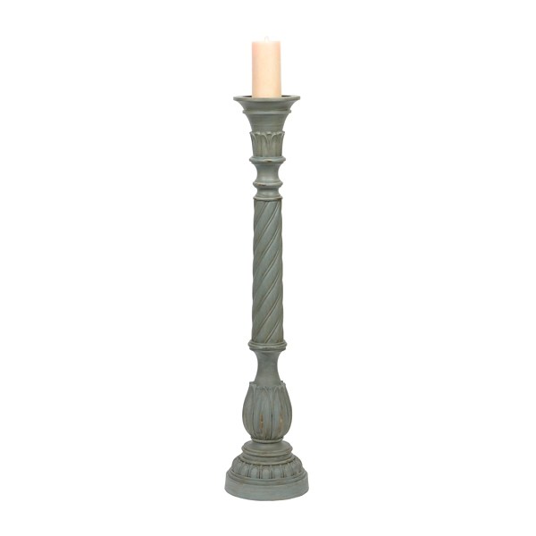 Twisted Blue Floor Candle Holder, 42 in. Kirklands Home