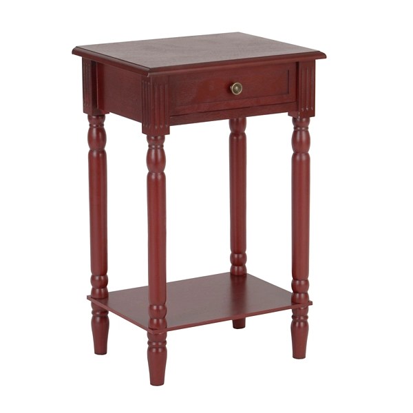 Painted Red Side Table Kirklands Home