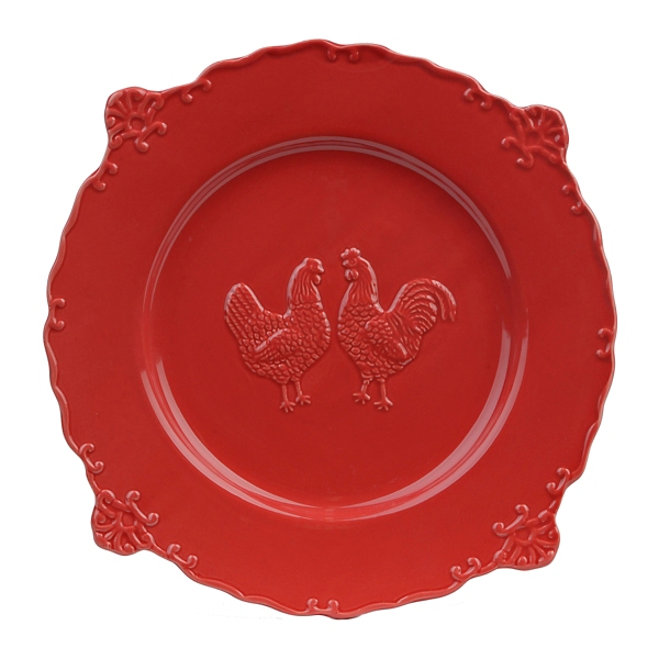 Red Rooster Dinner Plate Kirklands Home