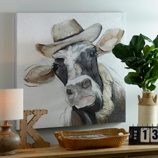 Fred the Cow Canvas Art Kirklands Home