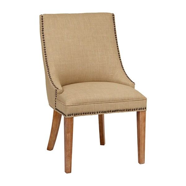 Darla Natural Linen Accent Chair Kirklands Home