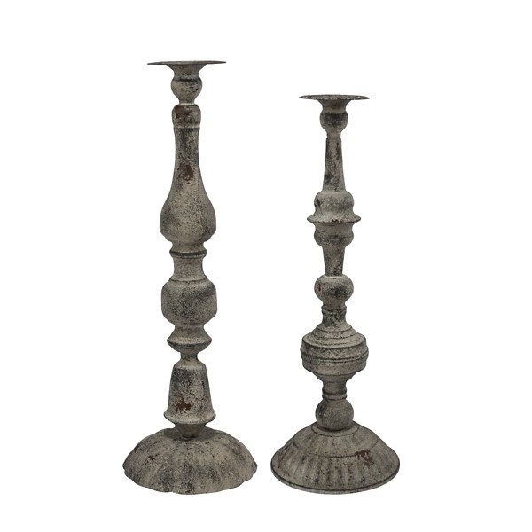 Gray Metal Candle Holders, Set of 2 Kirklands Home