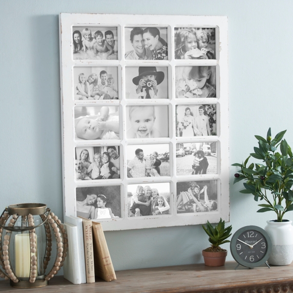 White Windowpane Collage Frame Kirklands Home