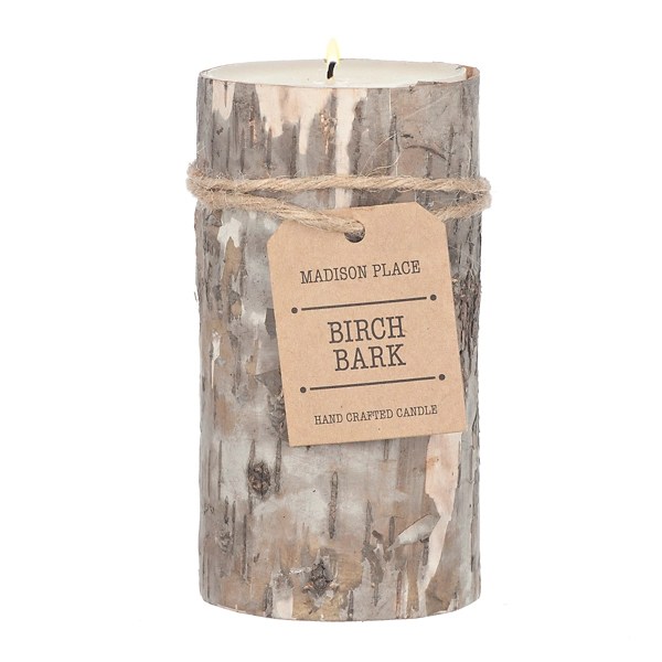 Kirklands Birch Bark LED Pillar Candle, 4 in. Hamilton Place