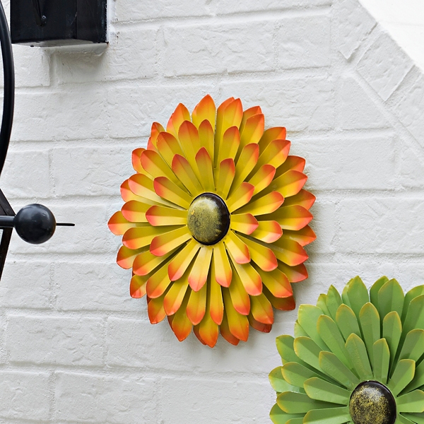 Yellow Flower Metal Wall Plaque, 20 in. Kirklands Home