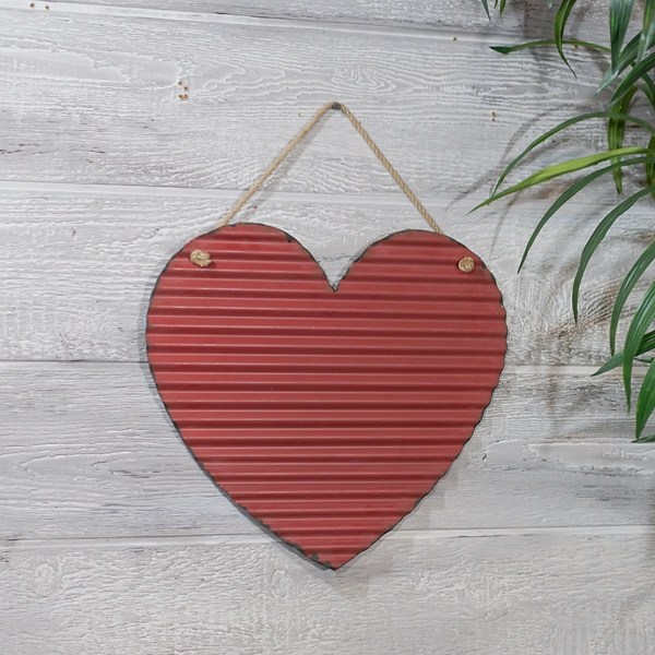 Corrugated Red Heart Metal Wall Plaque Kirklands Home