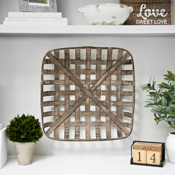 Antique Tobacco Basket, 20 in. Kirklands Home