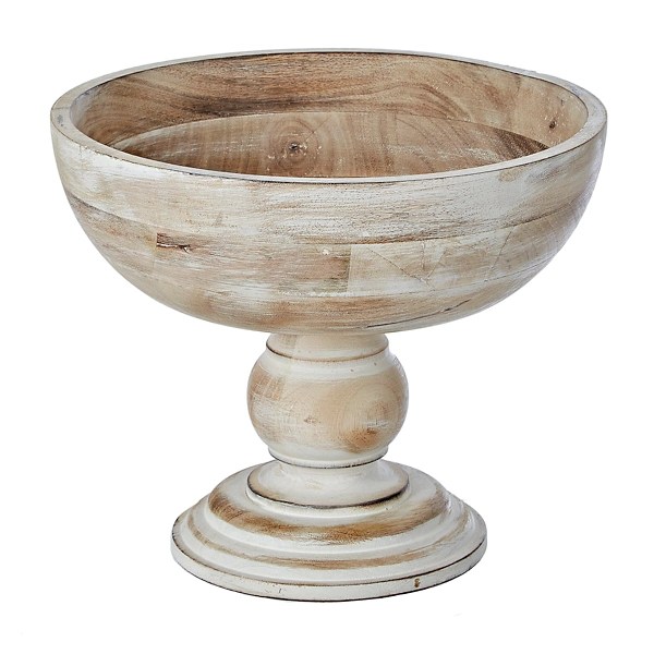 White Decorative Pedestal Bowl Shelly Lighting