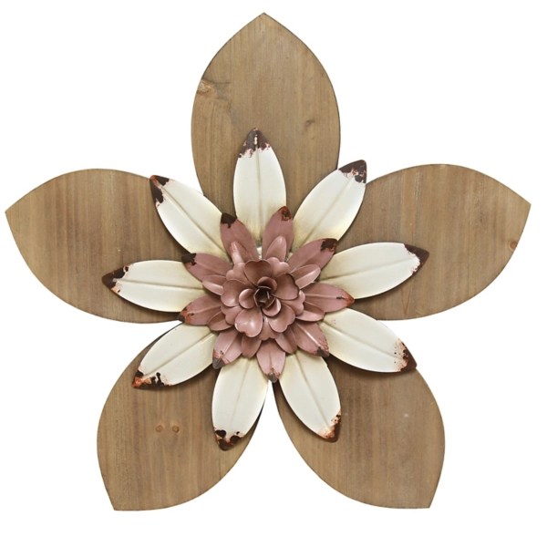 Wood flower decor Home & Living Home Décor Floral Arrangements