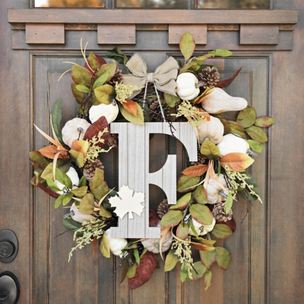 Fall Leaf Monogram F Wall Plaque Kirklands Home