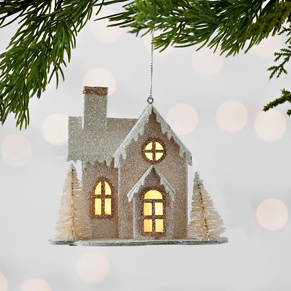 White LED House Ornament Kirklands Home