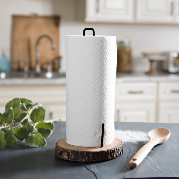 Bark Edge Wood Paper Towel Holder Kirklands Home