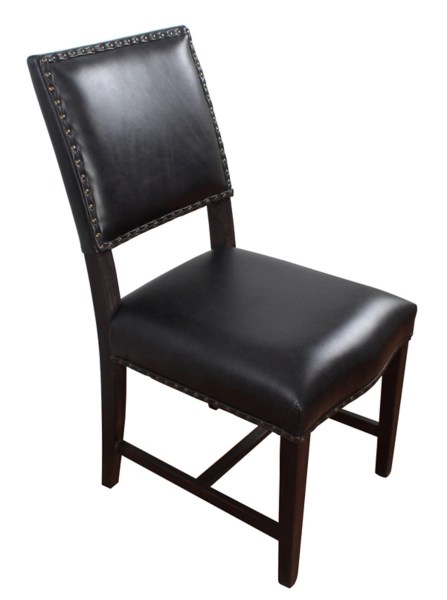 Black Brennan Leather Dining Chair Kirklands Home