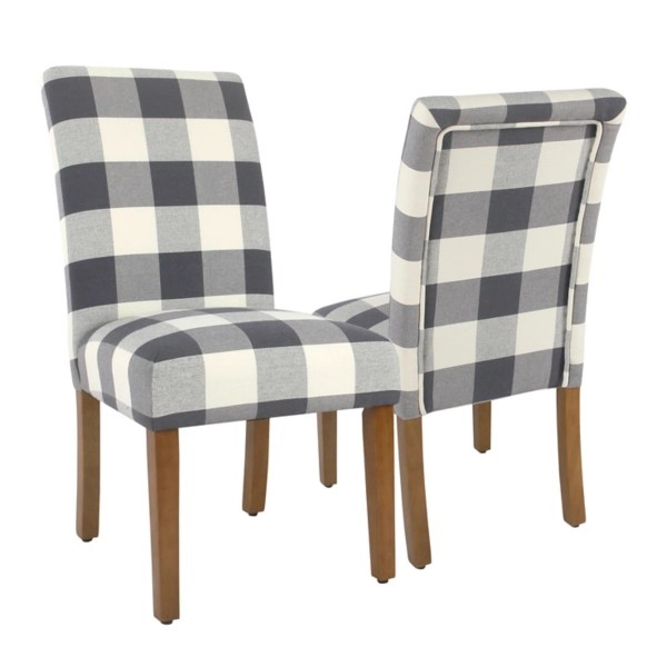 Gray Buffalo Check Dining Chairs Set Of 2 Kirklands