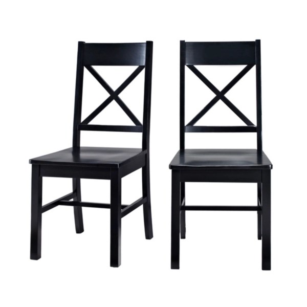 Antique Black Wood Dining Chairs, Set of 2 Kirklands Home