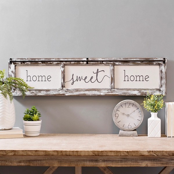 Home Sweet Home Rustic Door Frame Wood Wall Plaque Kirklands Home