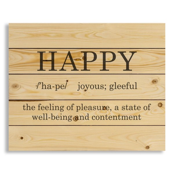 Happy Definition Wood Pallet Art Print Kirklands Home