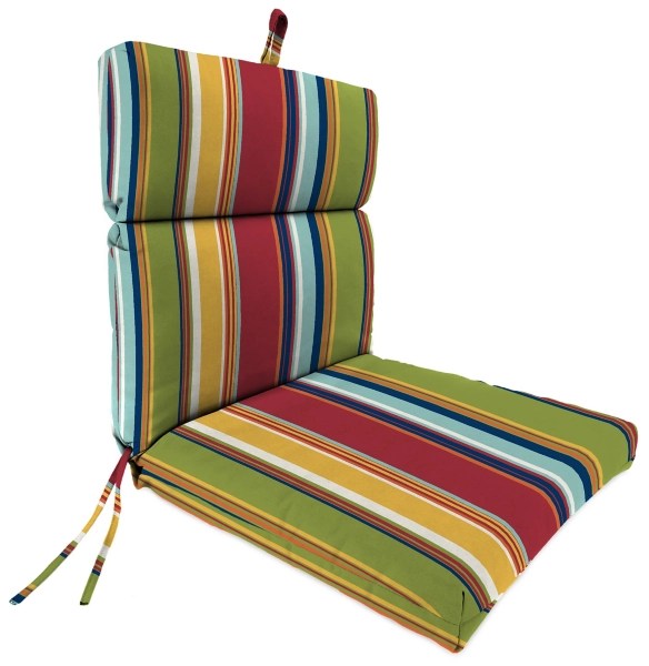 Red Garden Stripe Outdoor Dining Chair Cushion Kirklands Home