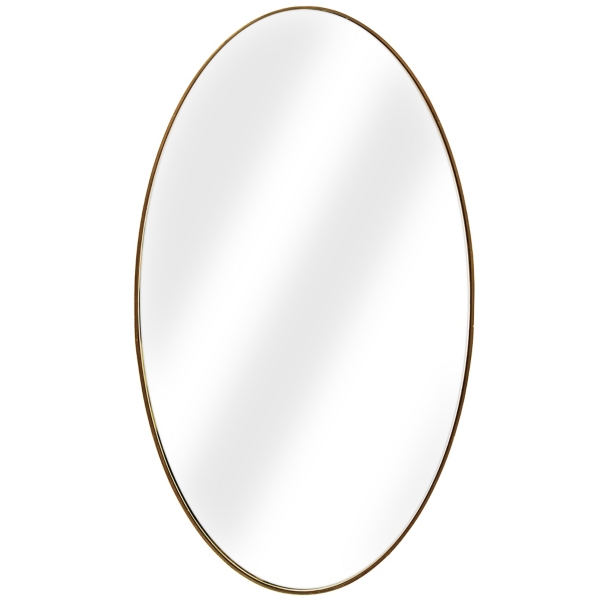 Gold Oval Infinity Frameless Wall Mirror Kirklands Home