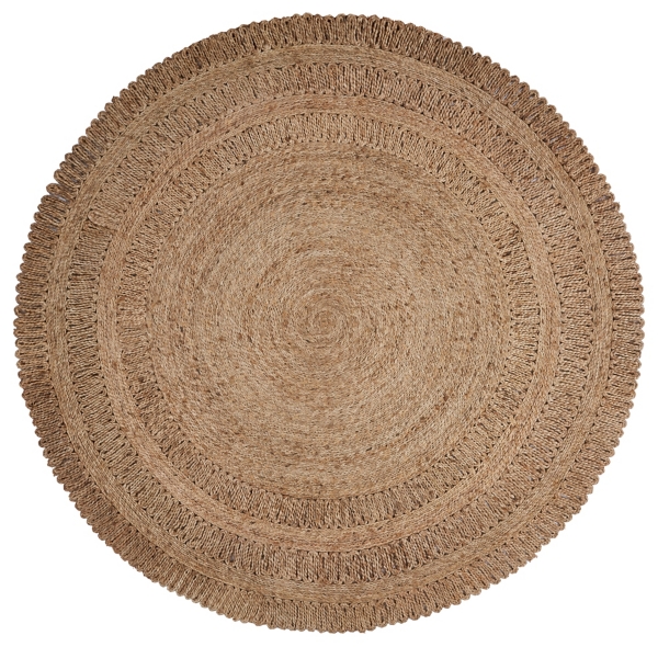 Natural Jute Round Area Rug, 4 ft. Kirklands Home