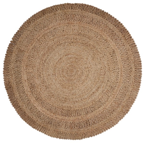 Natural Jute Round Area Rug, 6 ft. Kirklands Home