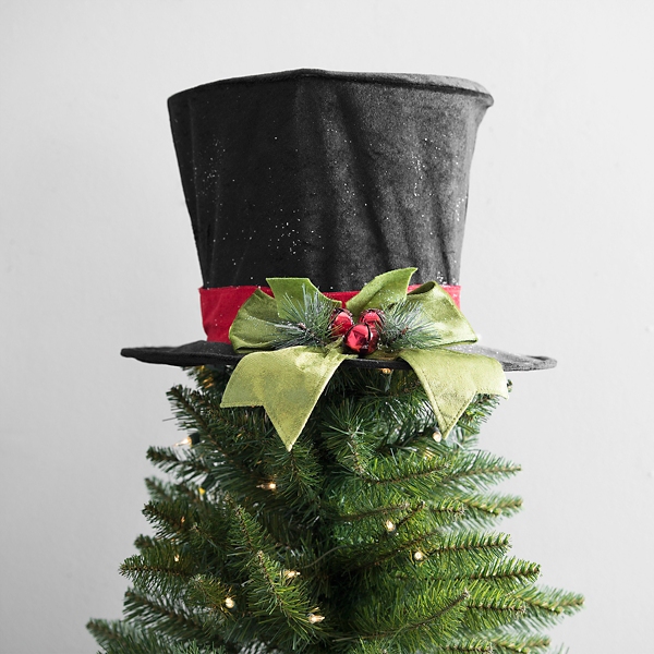 Snowman With Top Hat Tree Topper Antique Farmhouse, 54 OFF