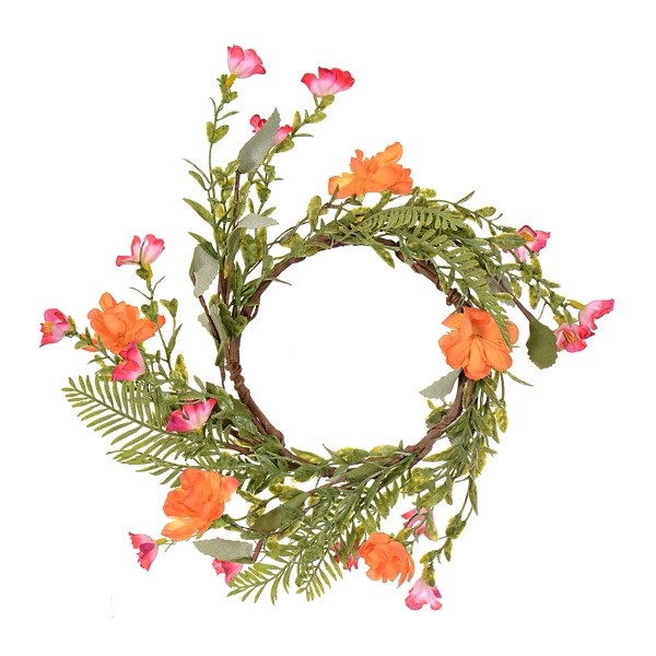 Fern and Flower Candle Ring Kirklands Home