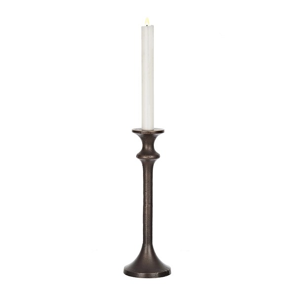 Bronze Metal Taper Candle Holder, 10 in. Kirklands Home
