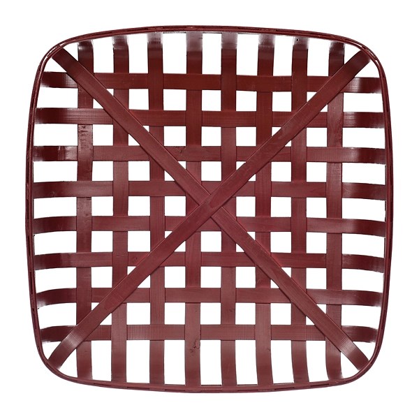 Extra Large Red Wood Tobacco Basket Kirklands Home