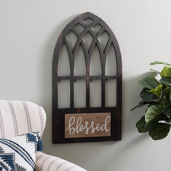 Black Blessed Wooden Arch Kirklands Home
