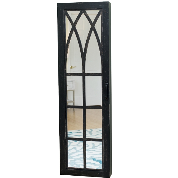 Black Arch Armoire Jewelry Mirror Kirklands Home