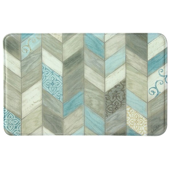 Rustic Chevron Memory Foam Kitchen Mat Kirklands Home