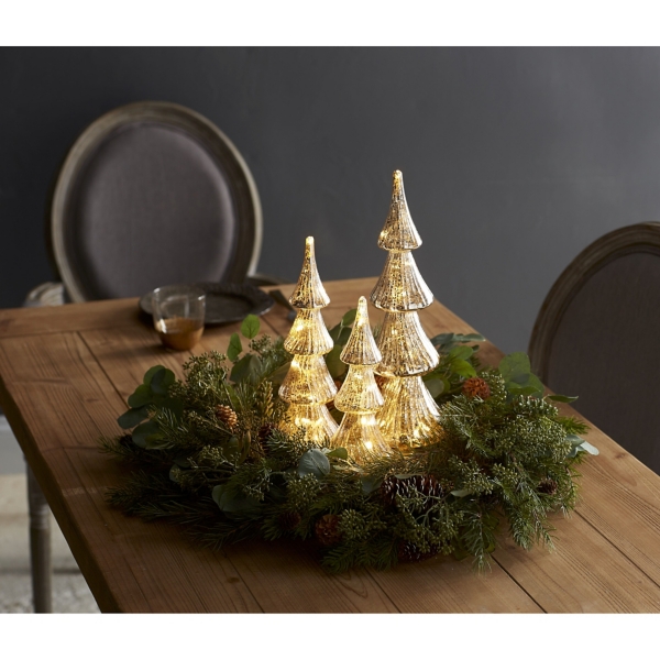 Glass Tabletop Christmas Tree, Set of 3 Kirklands Home