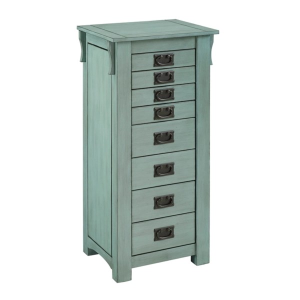 Zale Teal Wood Jewelry Armoire Kirklands Home