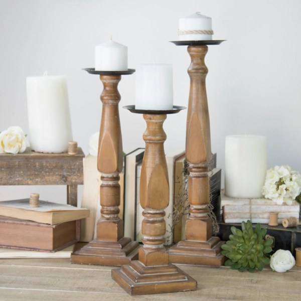 wooden candle holders Home Decor Ideas Best Room Decorating Ideas Veranda