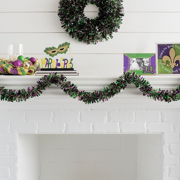 Mardi Gras Tinsel Garland Kirklands Home