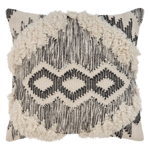 Black Ranch Diamond Fringe Pillow Kirklands Home