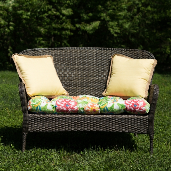 Sunriver Garden Print Outdoor Settee Cushion Kirklands Home
