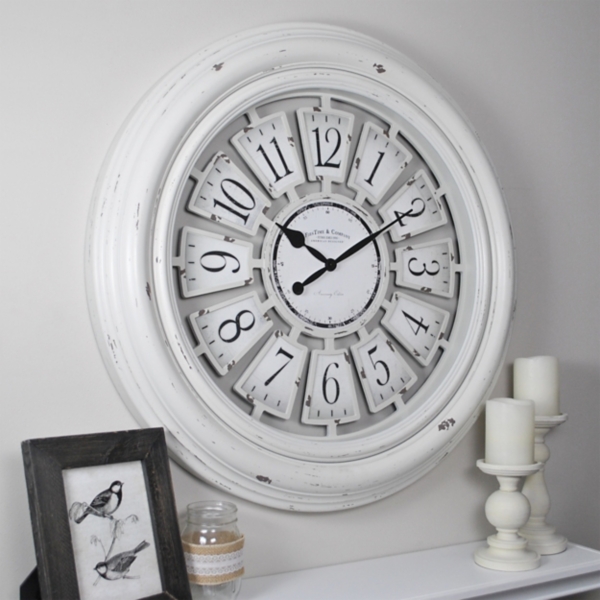 Ivory Farmhouse Plaques Wall Clock Kirklands Home