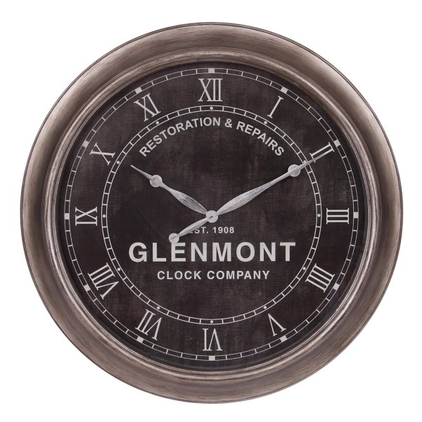 Black Glenmont Restoration and Repairs Wall Clock Kirklands Home