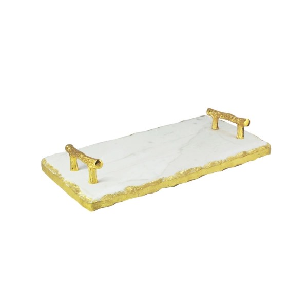 Marble and gold tray agrohort.ipb.ac.id