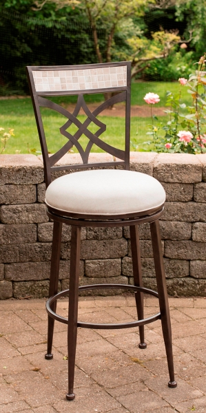 Midnight Mocha Silver Harper Outdoor Bar Stool Kirklands Home