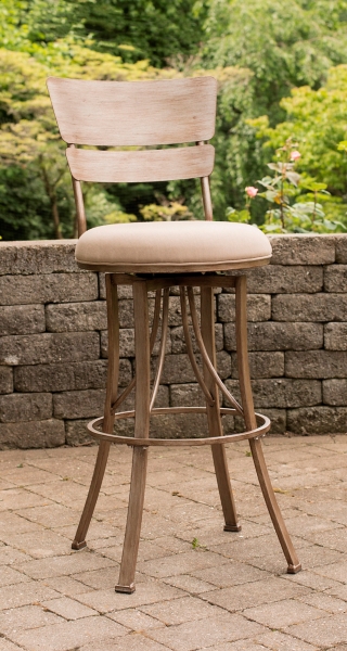 Winter Champagne Mushroom Outdoor Counter Stool Kirklands Home