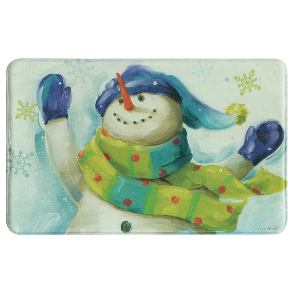 Happy Snowman Christmas Kitchen Mat Kirklands Home