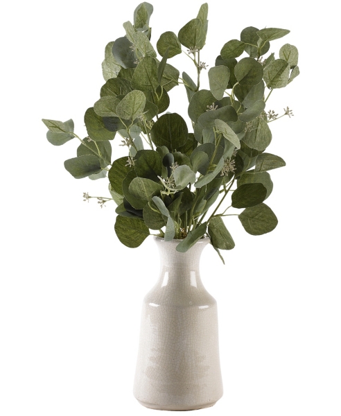Silver Dollar Eucalyptus Branches in Bottle Vase Kirklands Home