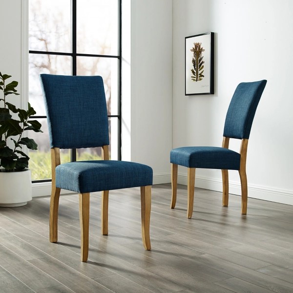Navy Blue Open Back Parson Dining Chairs, Set of 2 Kirklands Home