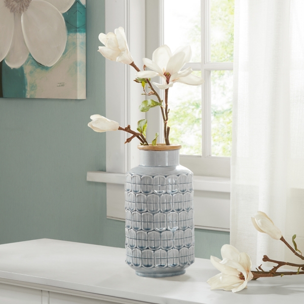 Averly Gray Ceramic Vase Kirklands Home