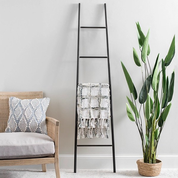 Dark Metal Leaning Ladder Kirklands Home